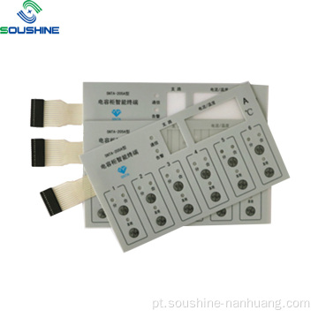 Interruptor de membrana de LED de terminal inteligente de gabinete de capacitor